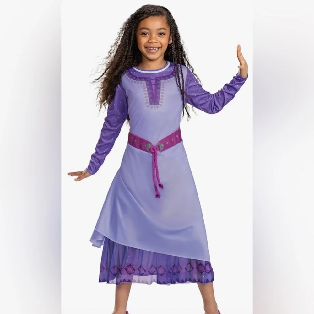 Asha Costume Disney Wish Costume Disney Purple and Pink Kids Costume